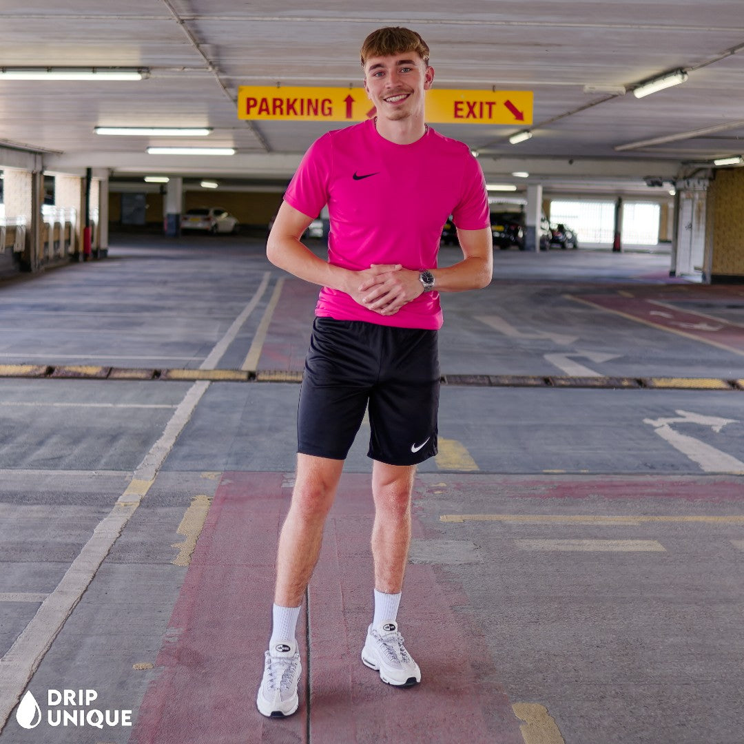 Nike Dri-Fit T-Shirt Hot Pink Black Dri-Fit Shorts Set