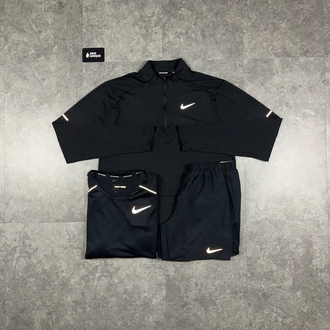 Nike Element 1/4 Zip Black Bundle, nike bundles, dripuniqueuk