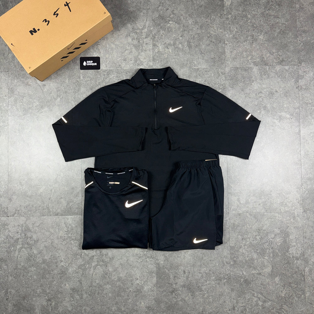 Nike Element 1/4 Zip Black Bundle, nike sets, dripuniqueuk