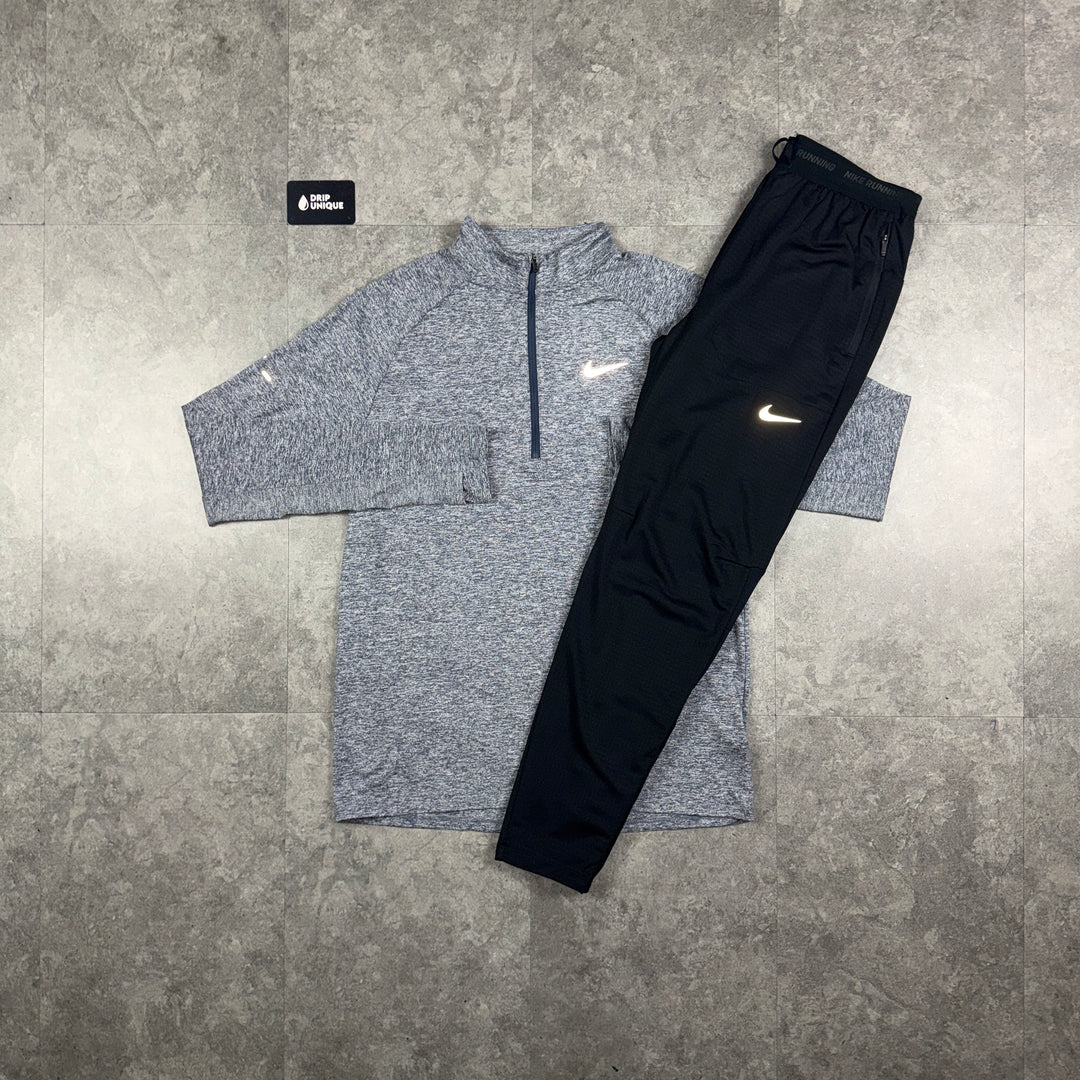 Nike Element 1/4 Zip Thunder & Black Phenom Pants Set, nike element 1/4 zip set, dripuniqueuk