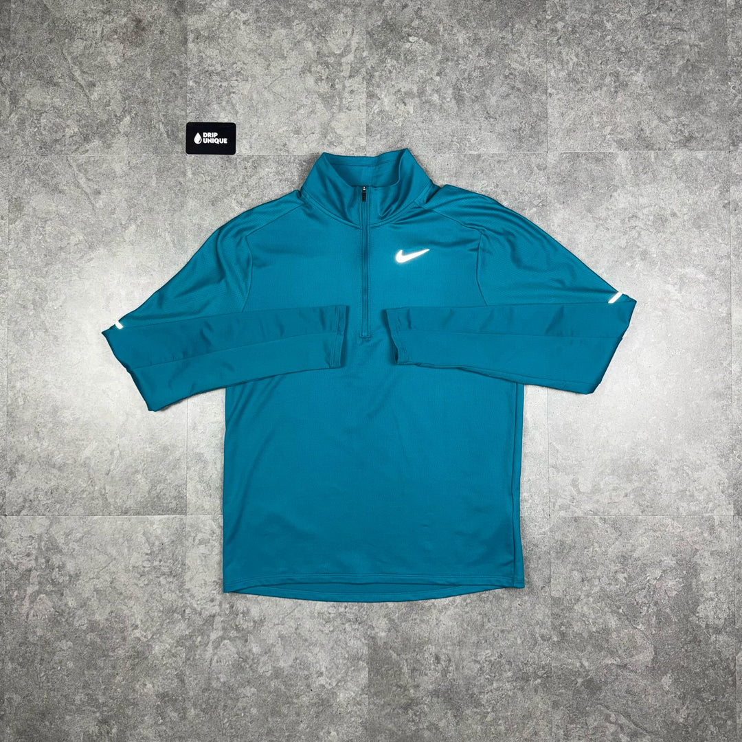 Nike Element 1/4 Zip Top Aqua Blue, Nike 1/4 Zip Set, dripuniqueuk