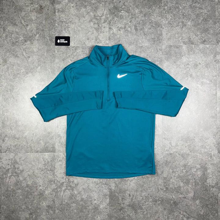 Nike Element 1/4 Zip Top Aqua Blue, Nike 1/4 Zip Set, dripuniqueuk
