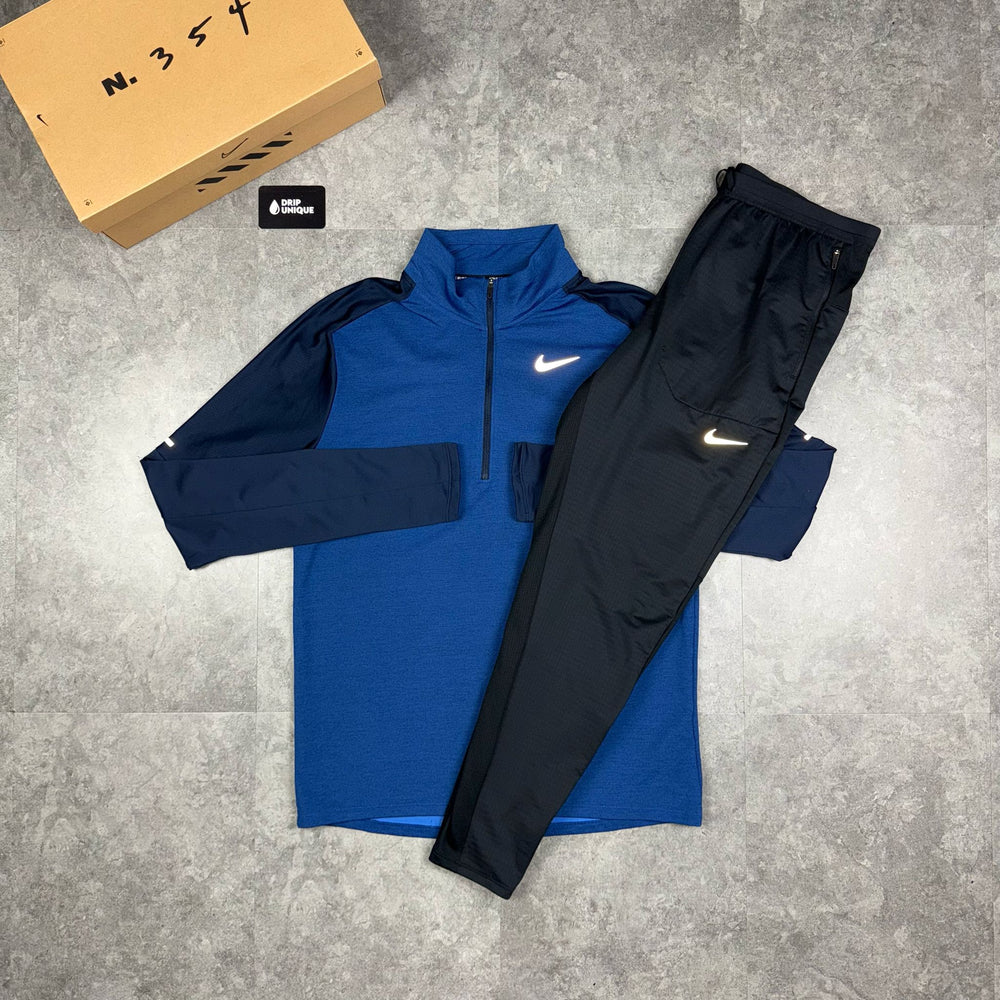 Nike Element 1/4 Zip Top Blue, Nike 1/4 Zip Set, dripuniqueuk