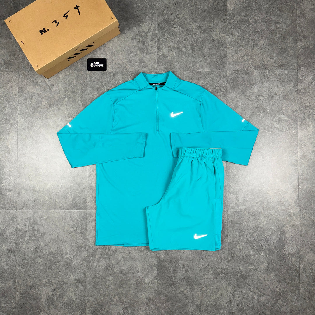 Nike Element 1/4 Zip Top Dusty Cactus & Dusty Cactus Challenger Shorts Set, nike 1/4 zip set, dripuniqueuk