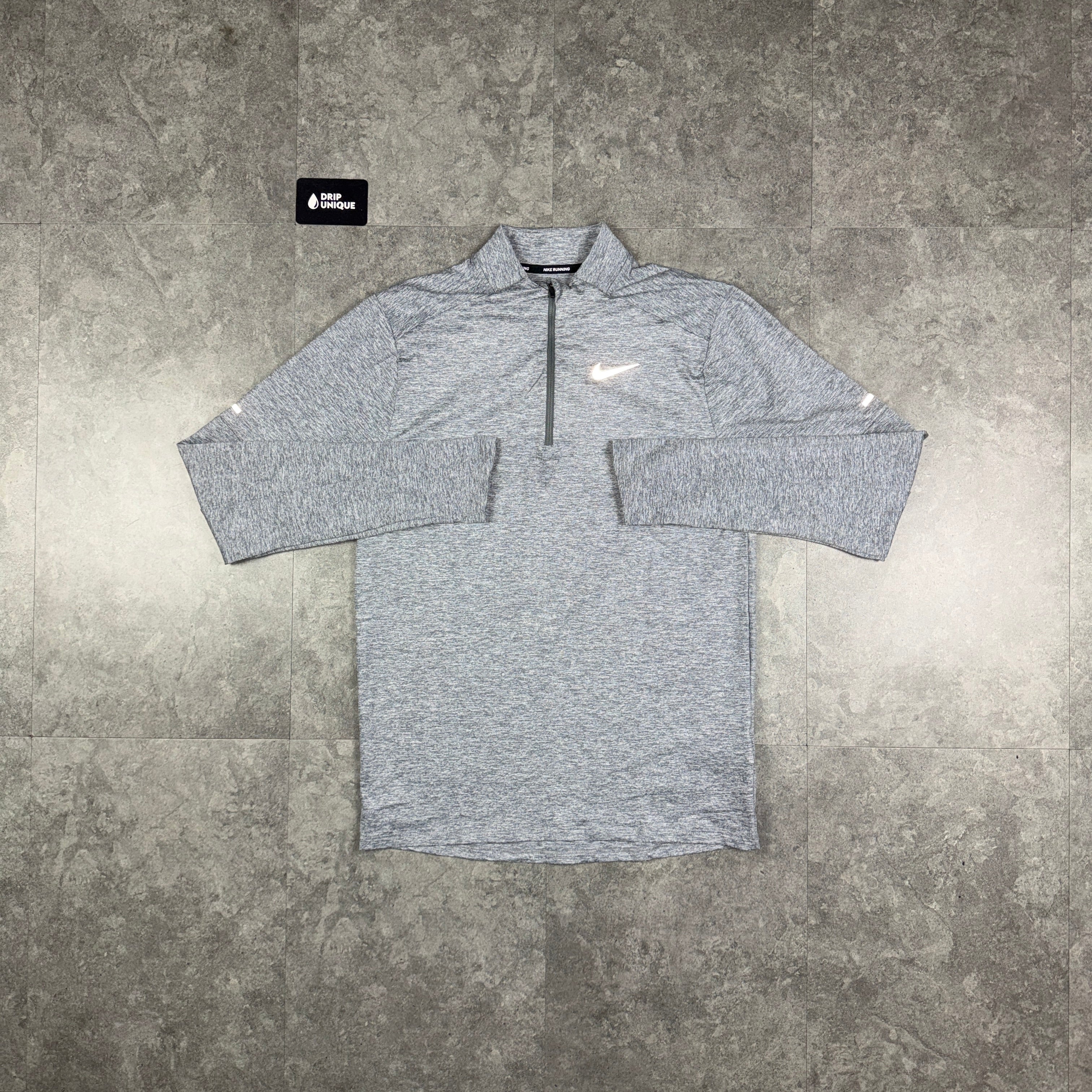 nike element half zip grey