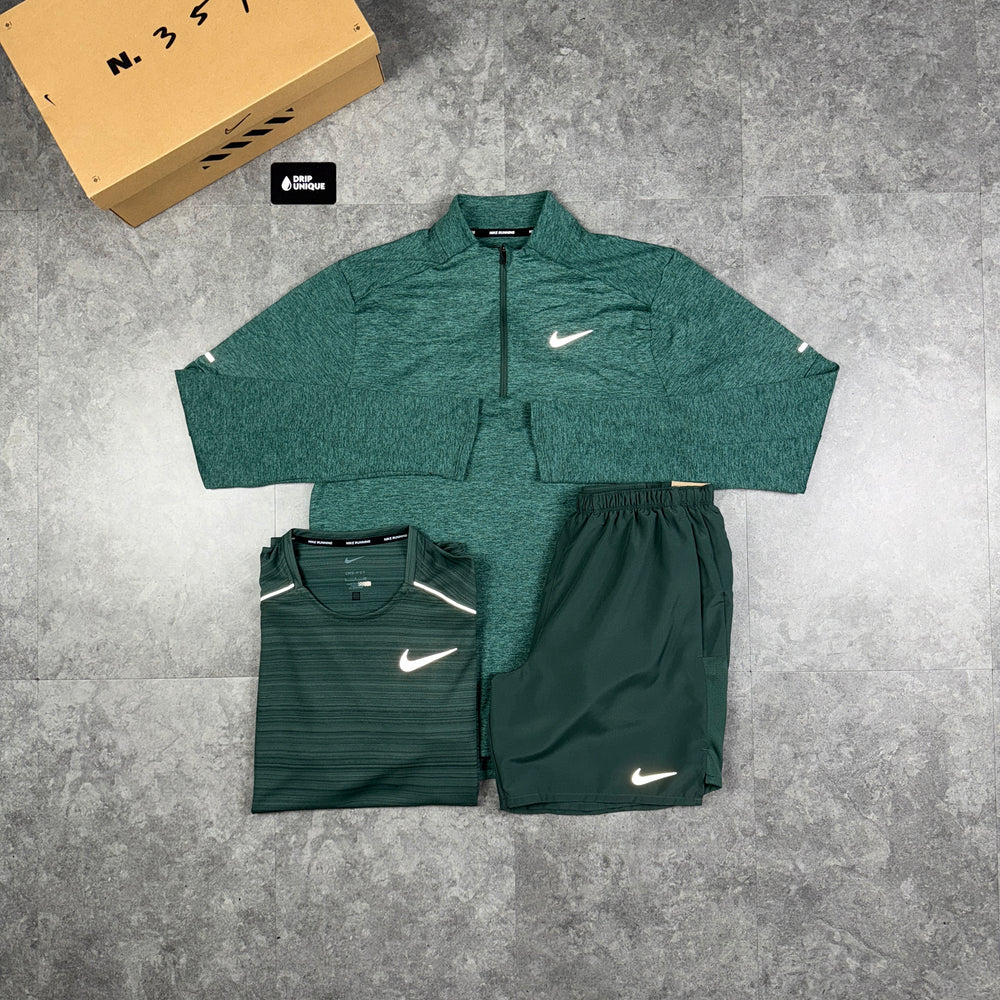 Nike Element 1/4 Zip Vintage Green Bundle, dripuniqueuk