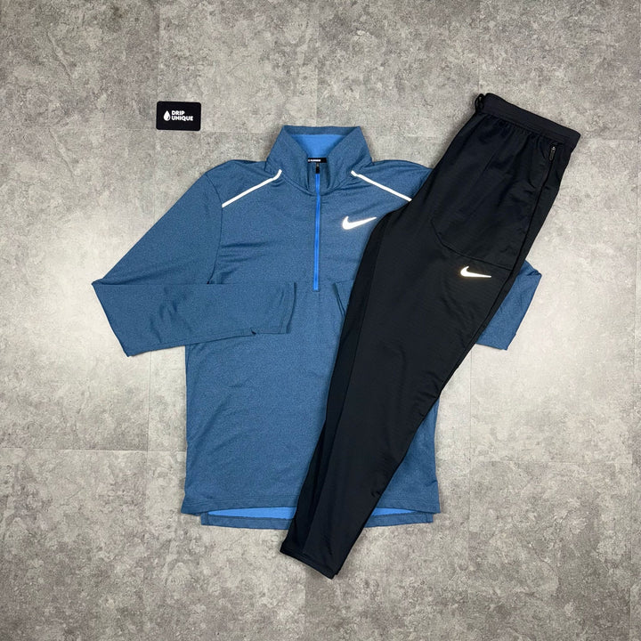 Nike Element 3.0 1/4 Zip Obsidian & Black Phenom Pants Set, Nike Sets, dripuniqueuk
