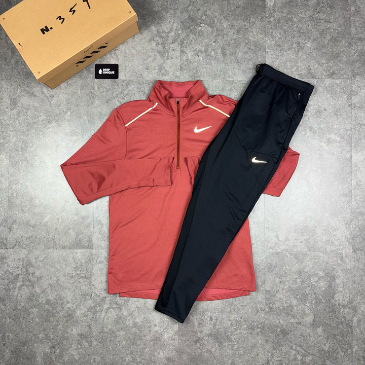 Nike Element 3.0 1/4 Zip Top Dark Red, Nike Sets, dripuniqueuk