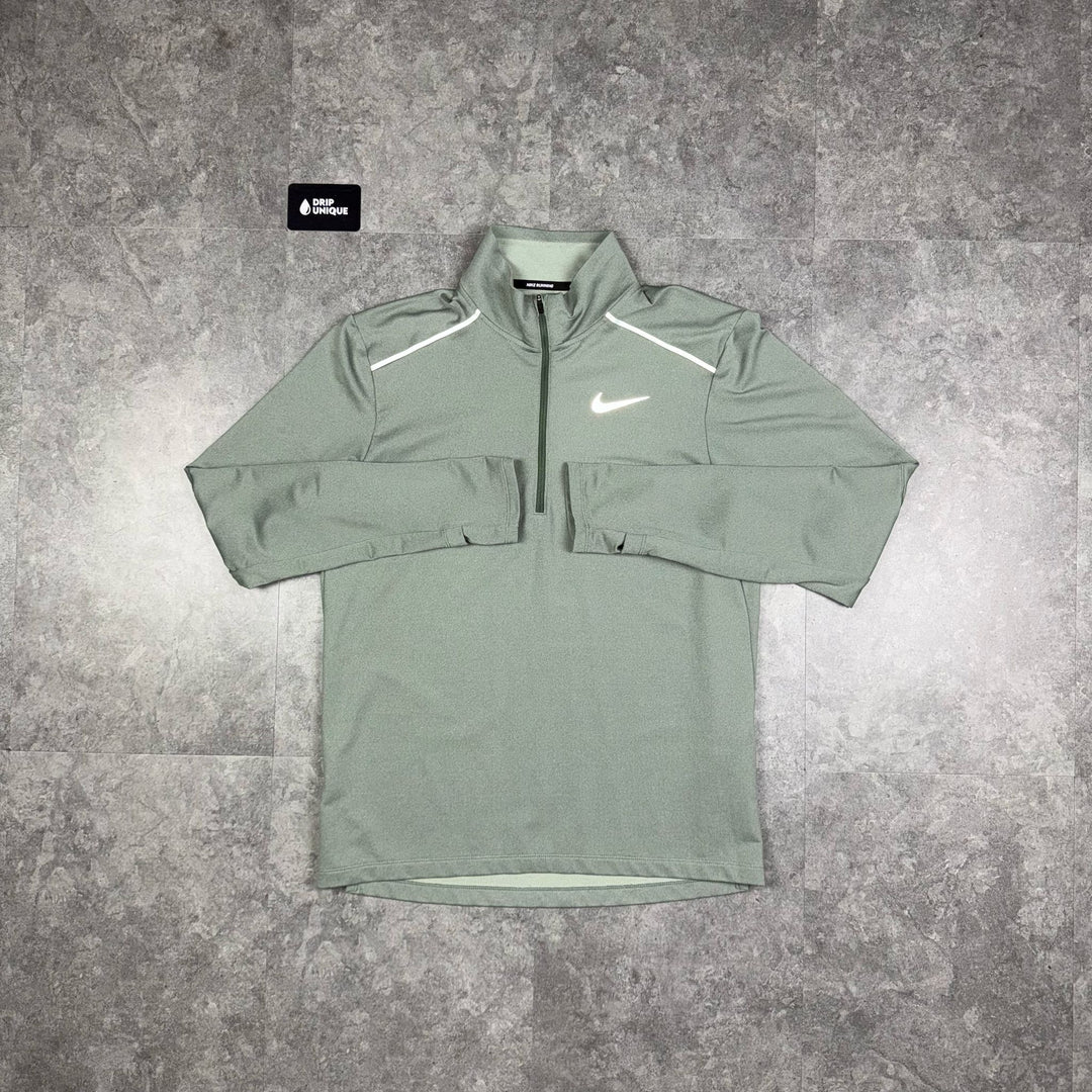 Nike Element 3.0 1/4 Zip Top Green, Nike Quarter Zip, dripuniqueuk