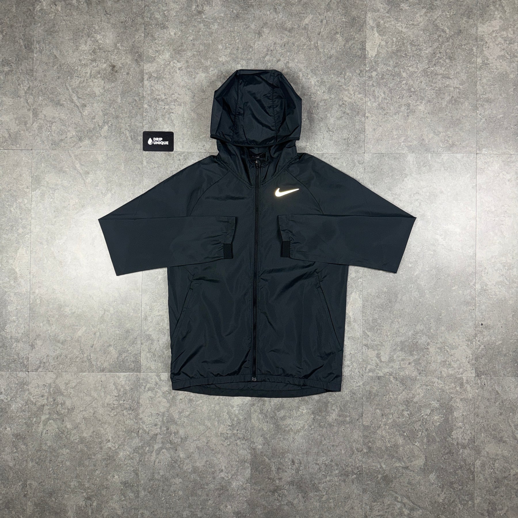 black nike jacket windbreaker