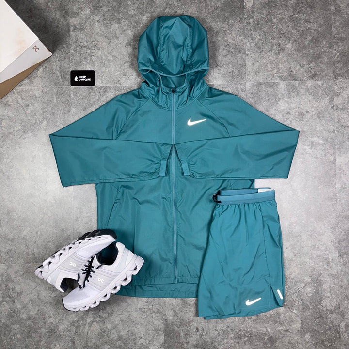 Nike Essential Windrunner Jacket Teal Green, Nike Jacket, dripuniqueuk