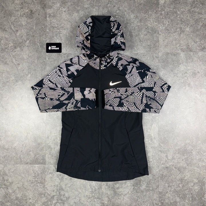 Nike Flash Essential Reflective Windrunner Jacket Black, Nike Windrunner Jacket, dripuniqueuk
