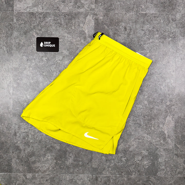 Nike Flex Stride Shorts 5" Lime Green, Nike Shorts, dripuniqueuk