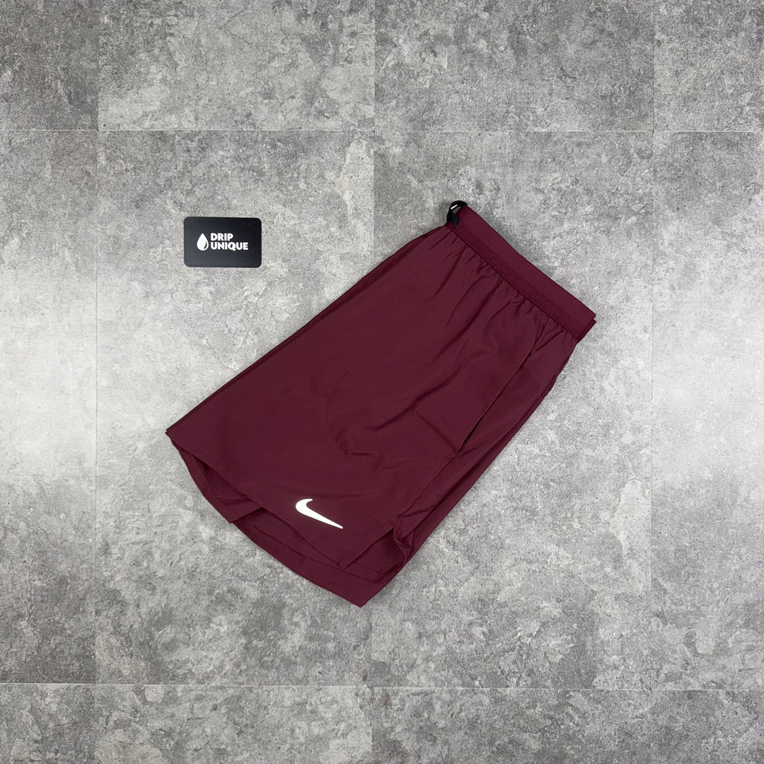 Nike Flex Stride Shorts 7" Midnight Maroon, Nike Dri Fit Shorts, dripuniqueuk