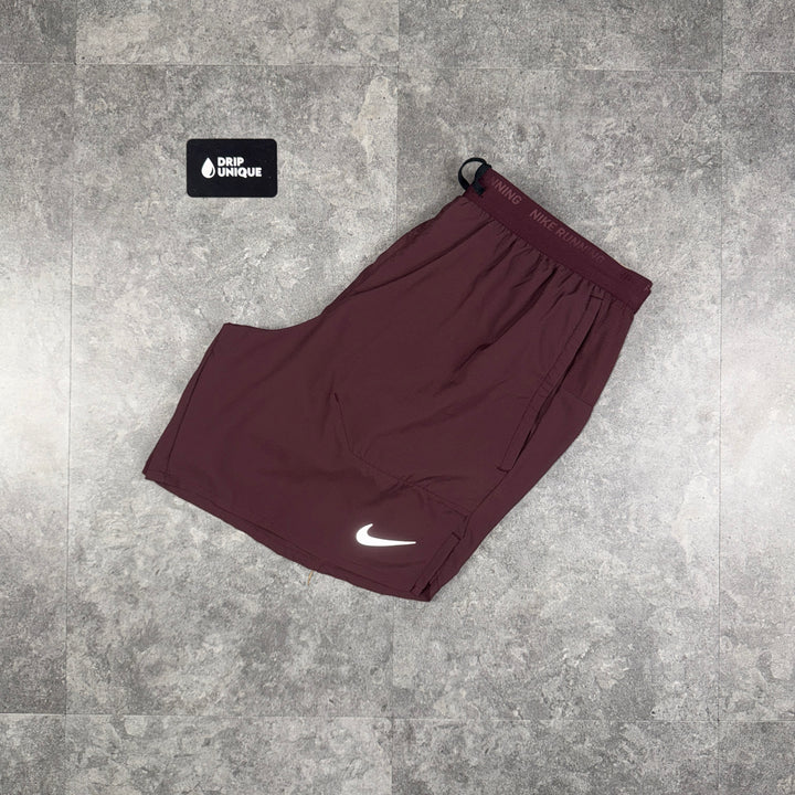 Nike Flex Stride Shorts 7" Burgundy Crush, nike shorts, dripuniqueuk