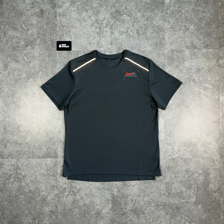 Nike Graphic Miler T-Shirt Black, nike tshirt, dripuniqueuk