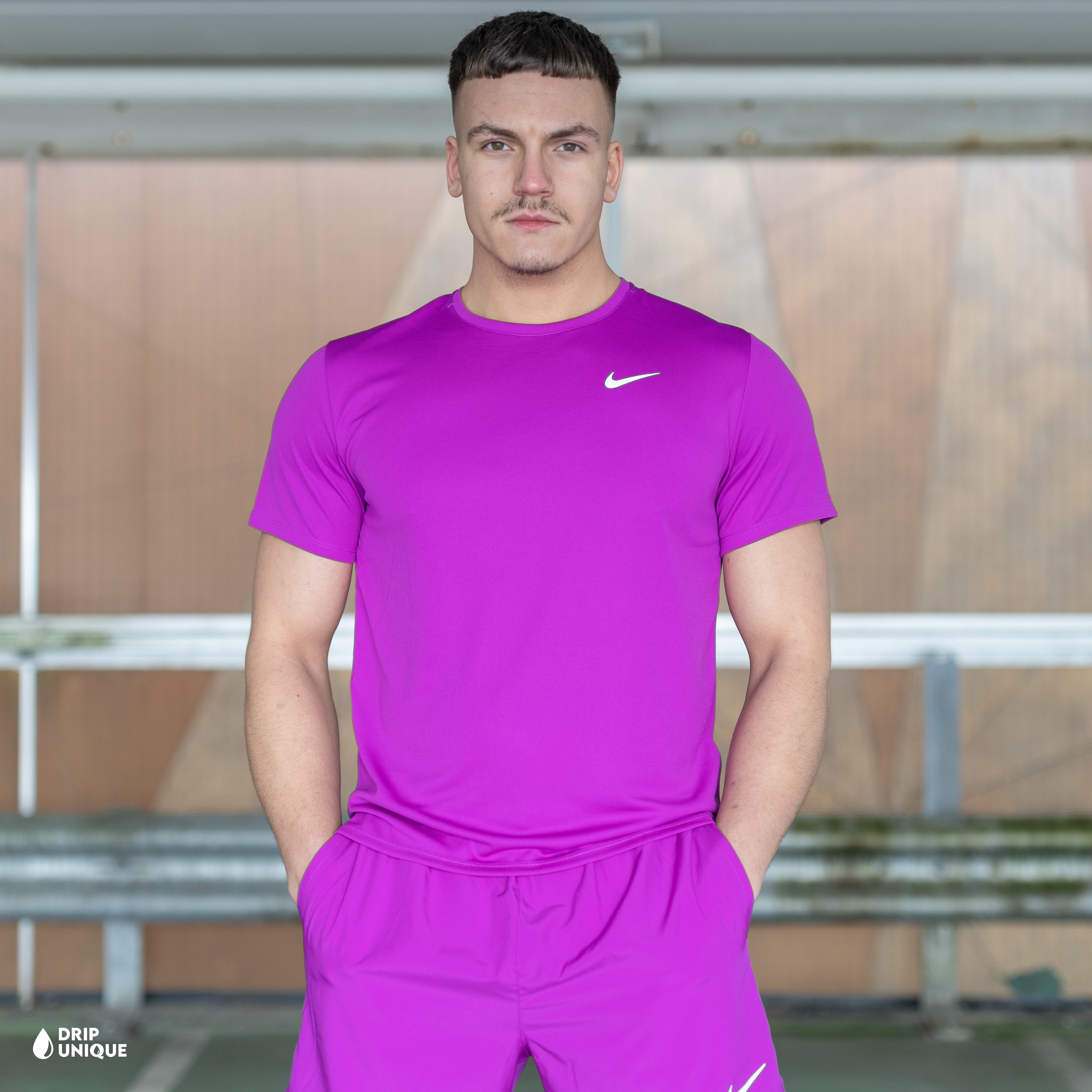 vivid purple nike shirt