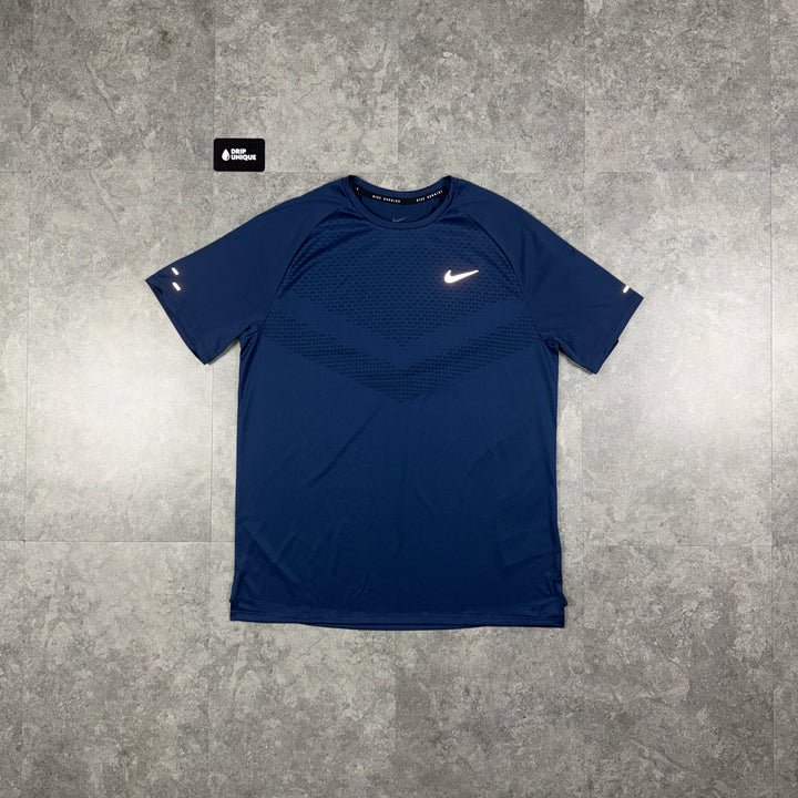 Nike Miler ADV T-Shirt Midnight Navy, nike tshirt, dripuniqueuk