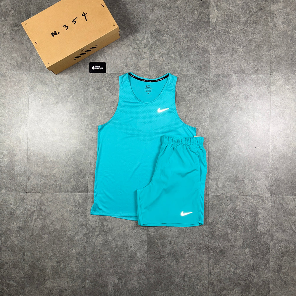 Nike Miler ADV Vest Dusty Cactus & Dusty Cactus Challenger Shorts Set, nike set, dripuniqueuk