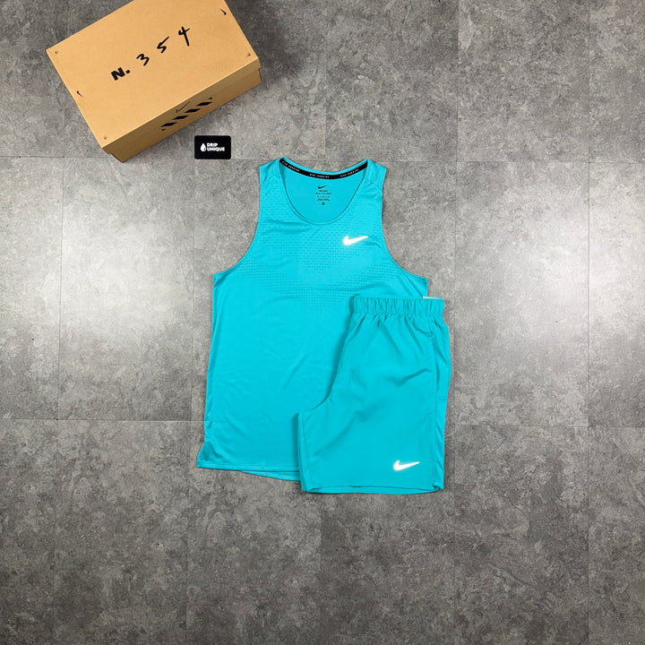 Nike Miler ADV Vest Dusty Cactus & Dusty Cactus Challenger Shorts Set, nike set, dripuniqueuk