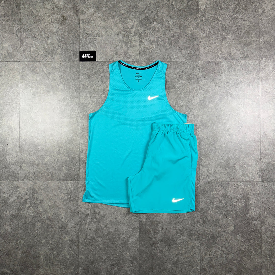 Nike Miler ADV Vest Dusty Cactus & Dusty Cactus Challenger Shorts Set, nike vest set, dripuniqueuk