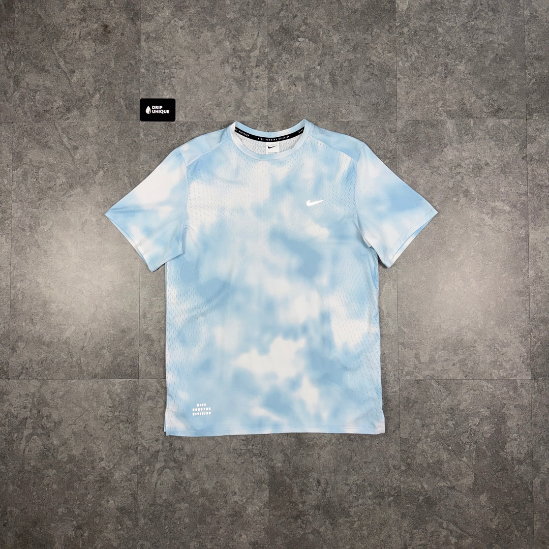 Nike Miler Distorted T-Shirt Blue, nike tshirt, dripuniqueuk