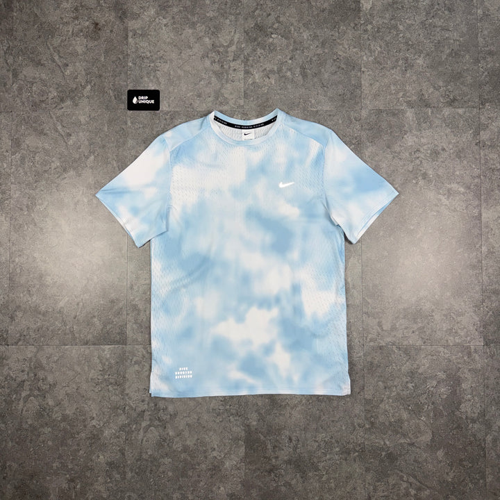 Nike Miler Distorted T-Shirt Blue, nike tshirt, dripuniqueuk