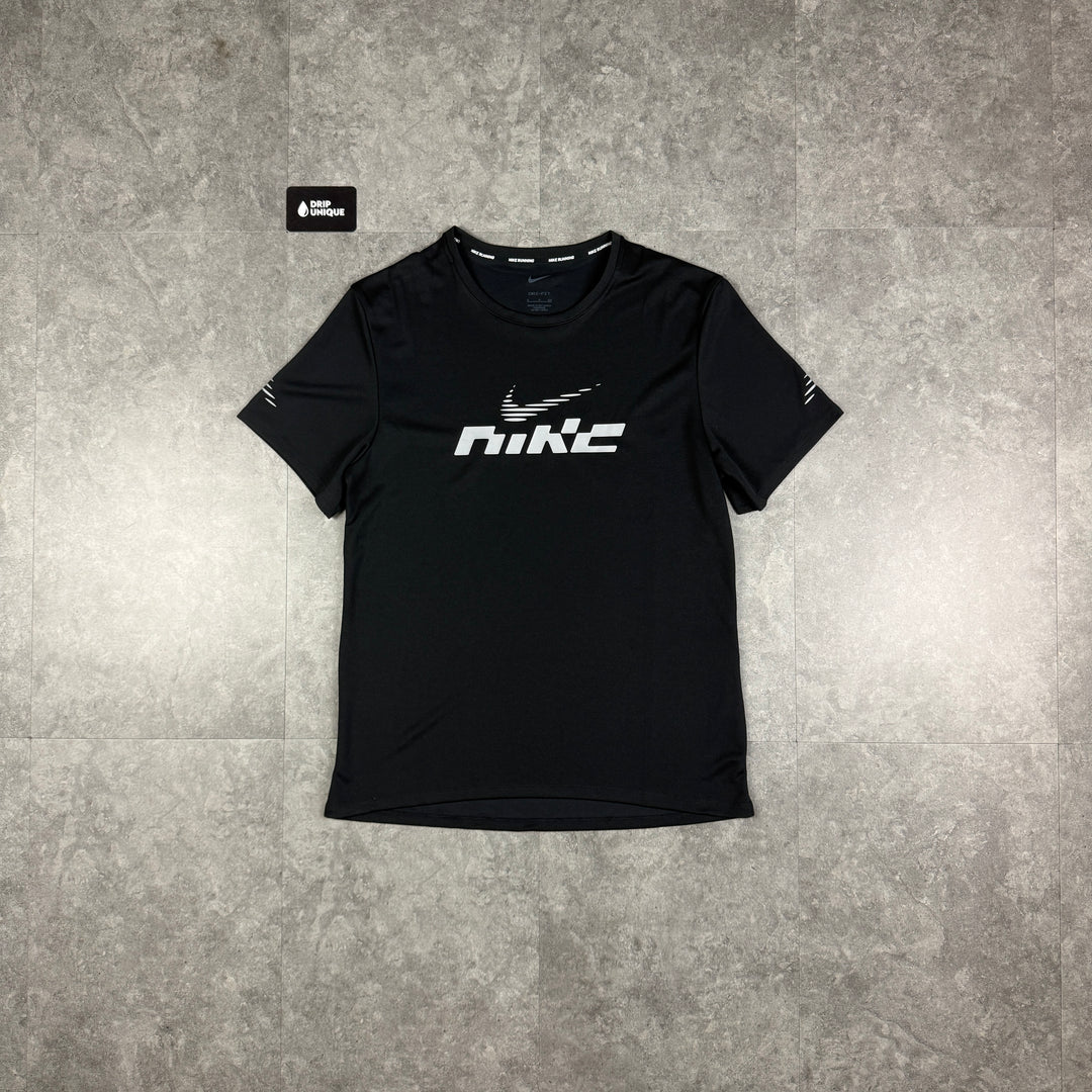 Nike Miler Flash T-Shirt Black, nike tshirt, dripuniqueuk