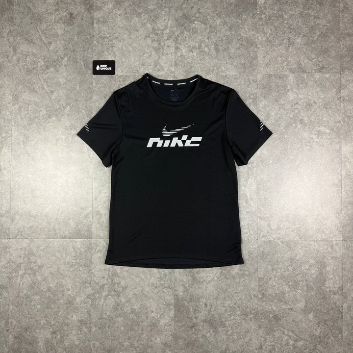 Nike Miler Flash T-Shirt Black, nike tshirt, dripuniqueuk