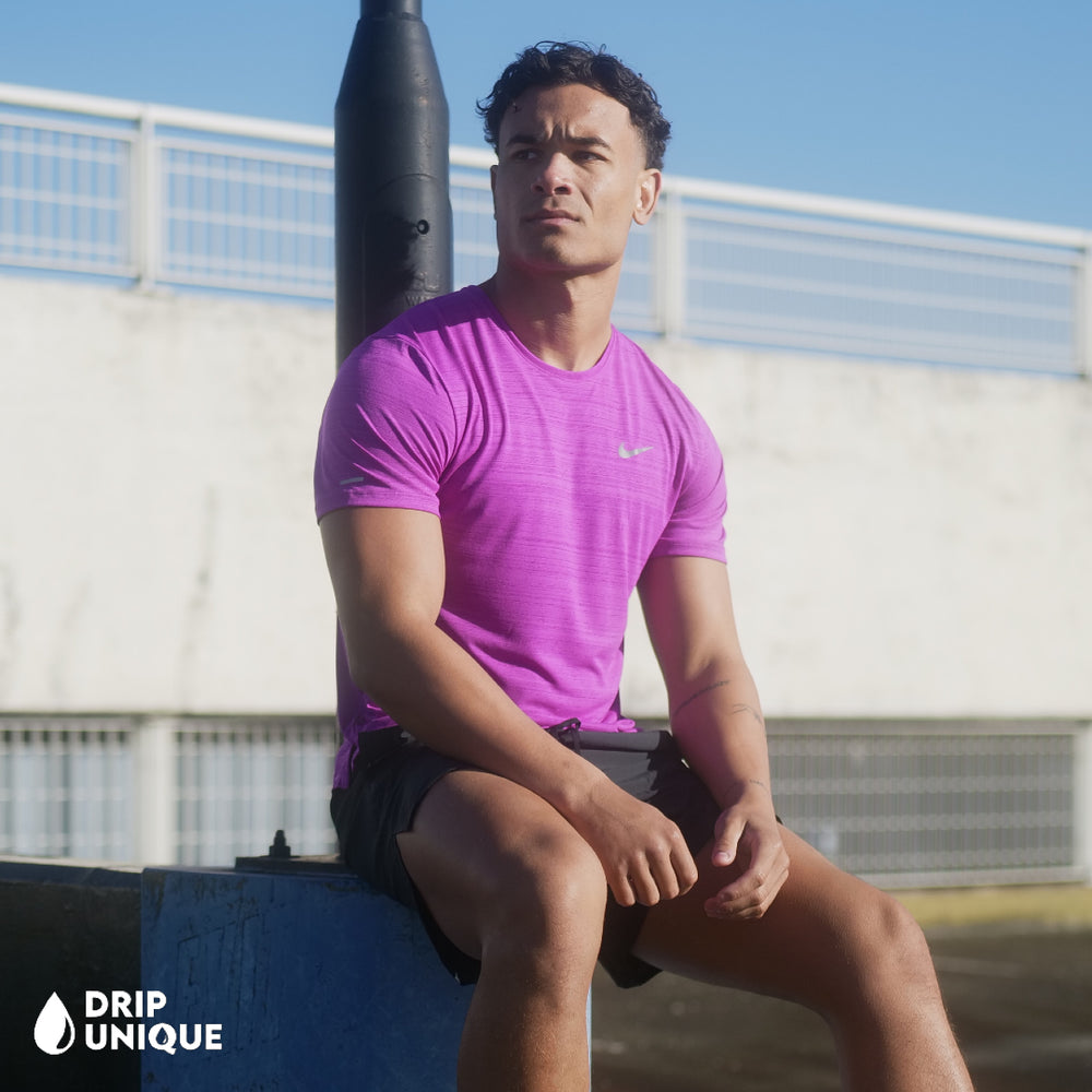 Nike Miler T-Shirt 2.0 Purple, Nike Miler Top, dripuniqueuk