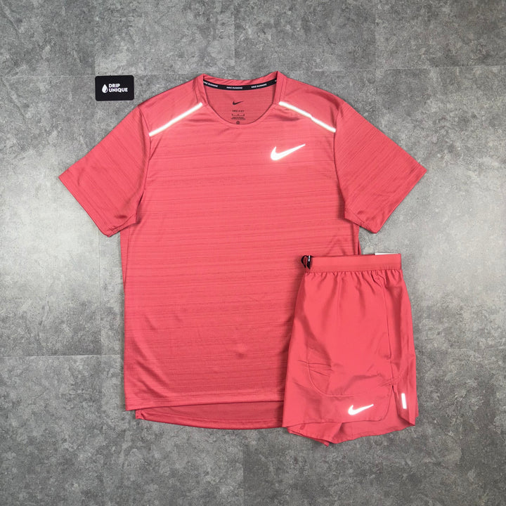 Nike Miler T-Shirt Adobe & Adobe Flex Stride Shorts Set, Nike Sets, dripuniqueuk