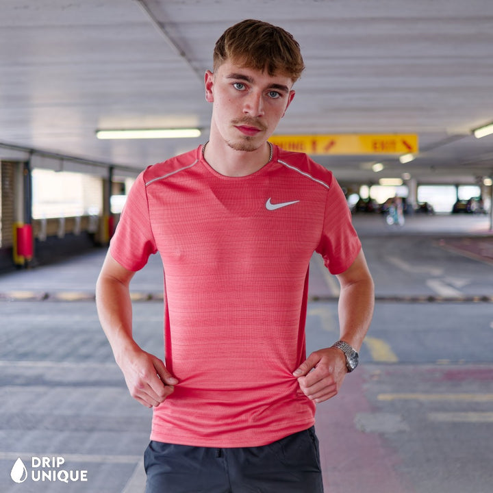 Nike Miler T-Shirt Adobe & Black Flex Stride Shorts Set, Nike Miler Set, dripuniqueuk