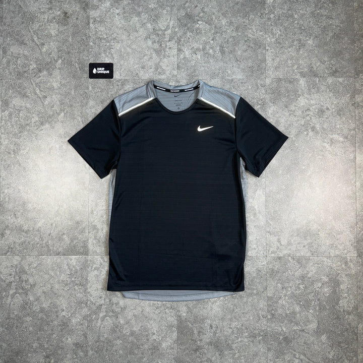 Nike Miler T-Shirt Black / Grey, nike miler, dripuniqueuk