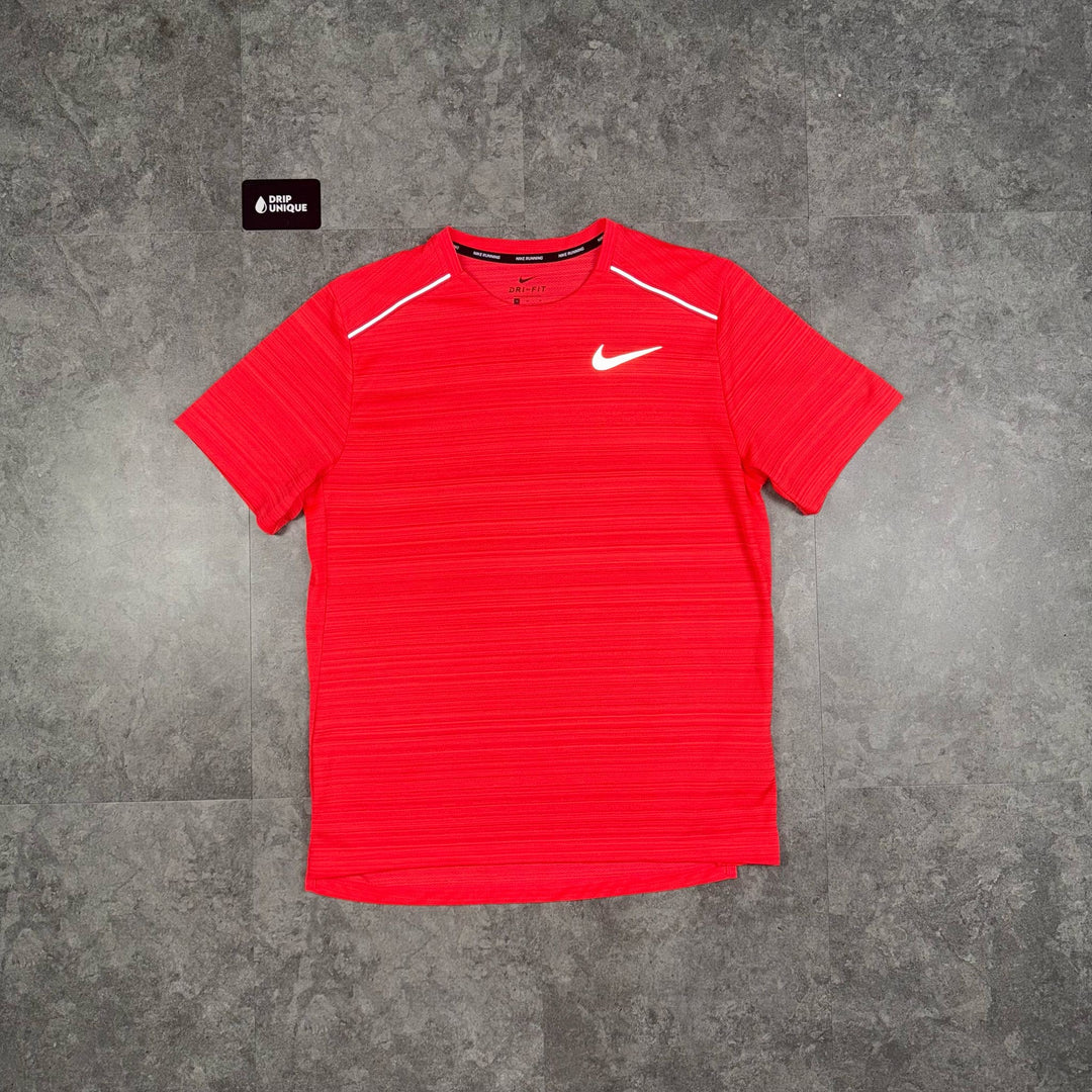 Nike Miler T-Shirt Crimson Red, Nike Miler T Shirt, dripuniqueuk