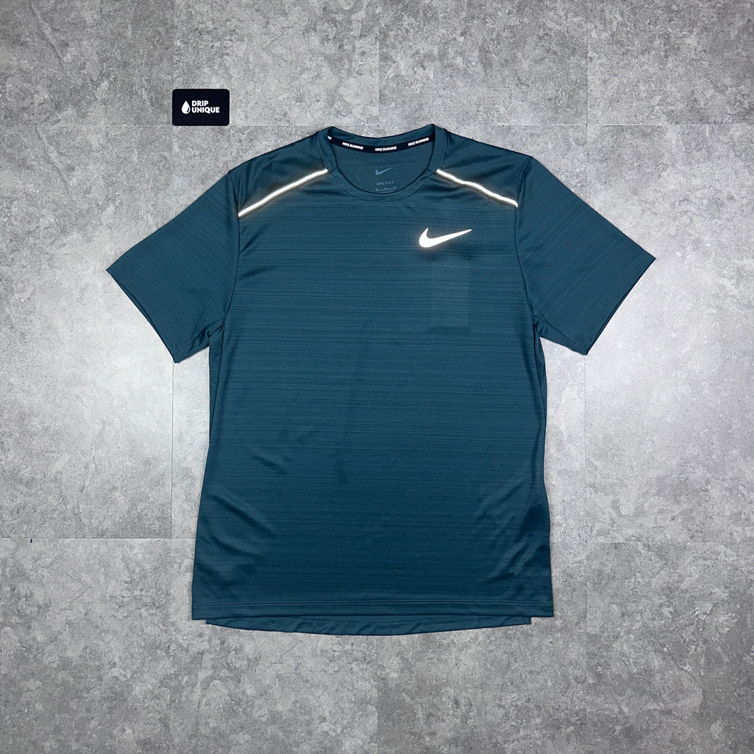 Nike Miler T-Shirt Deep Jungle, Nike Miler T Shirt, dripuniqueuk