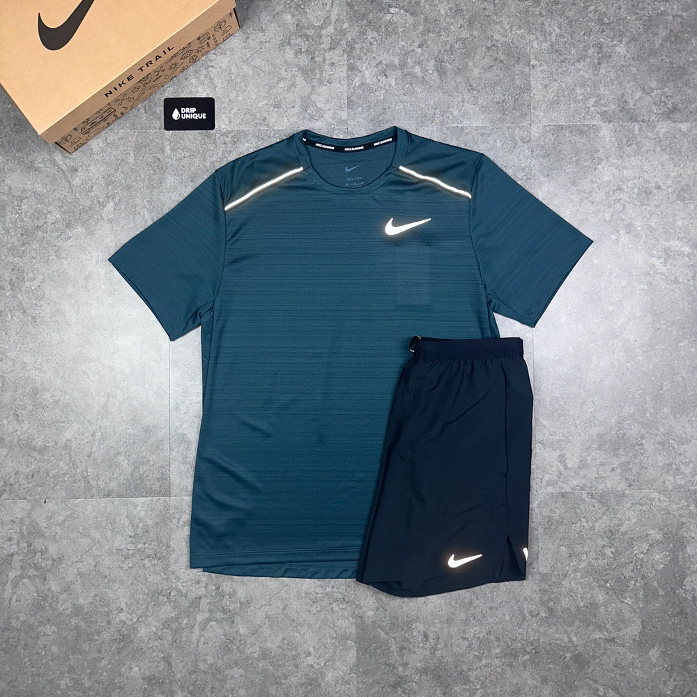 Nike Miler T-Shirt Deep Jungle, Nike Miler Top, Nike Miler 1.0, dripuniqueuk