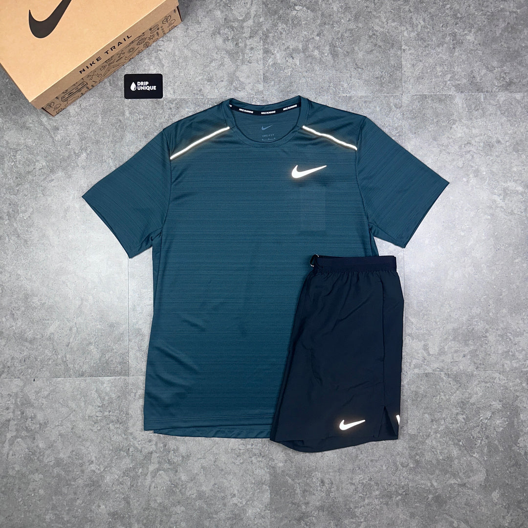 Nike Miler T-Shirt Deep Jungle, Nike Miler Top, Nike Miler 1.0, dripuniqueuk