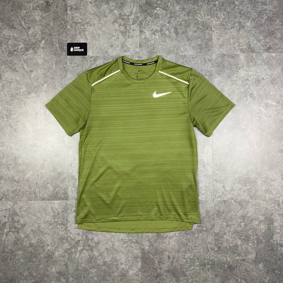 Nike Miler T-Shirt Green, Nike Miler T Shirt, dripuniqueuk
