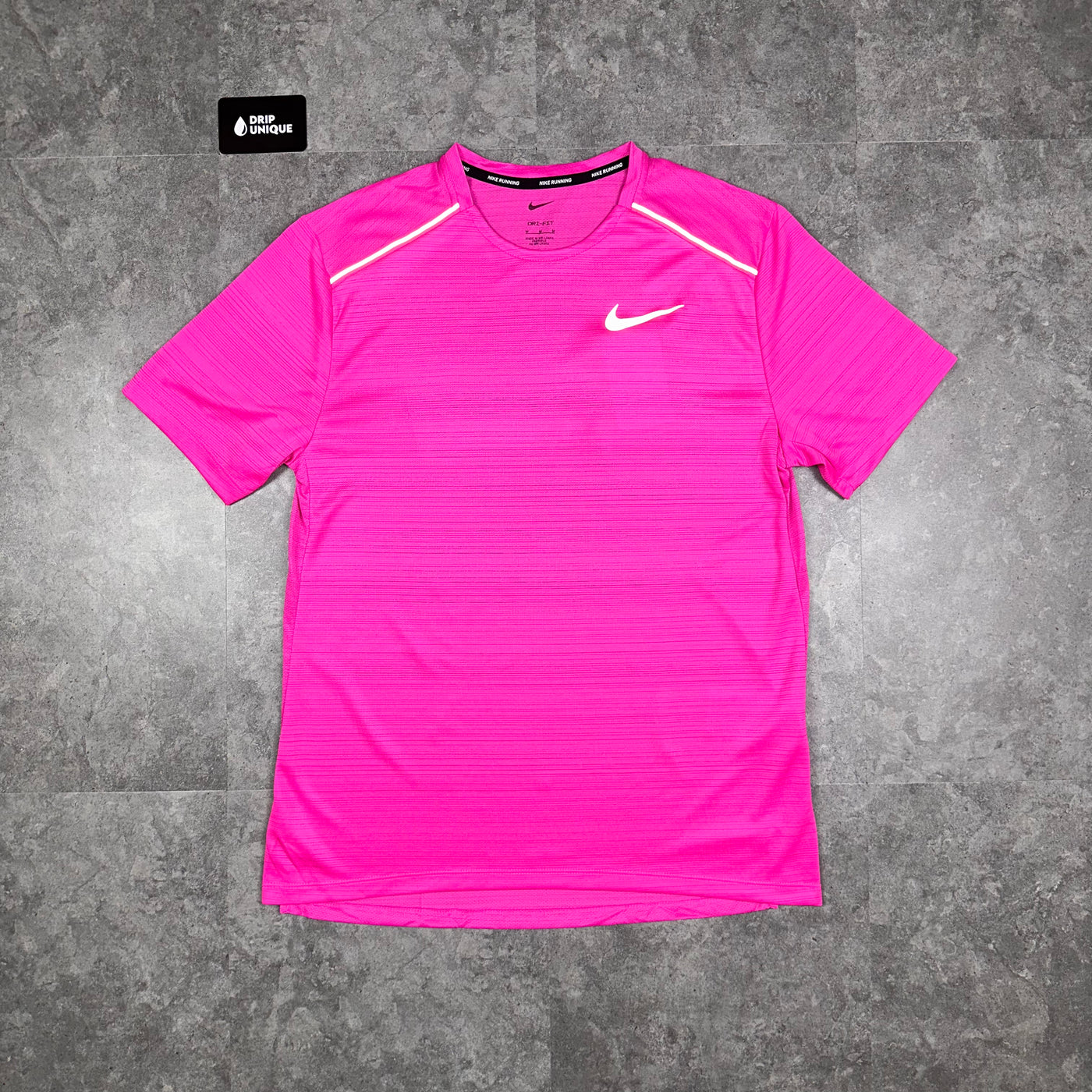 Nike Miler T Shirt Hot Pink