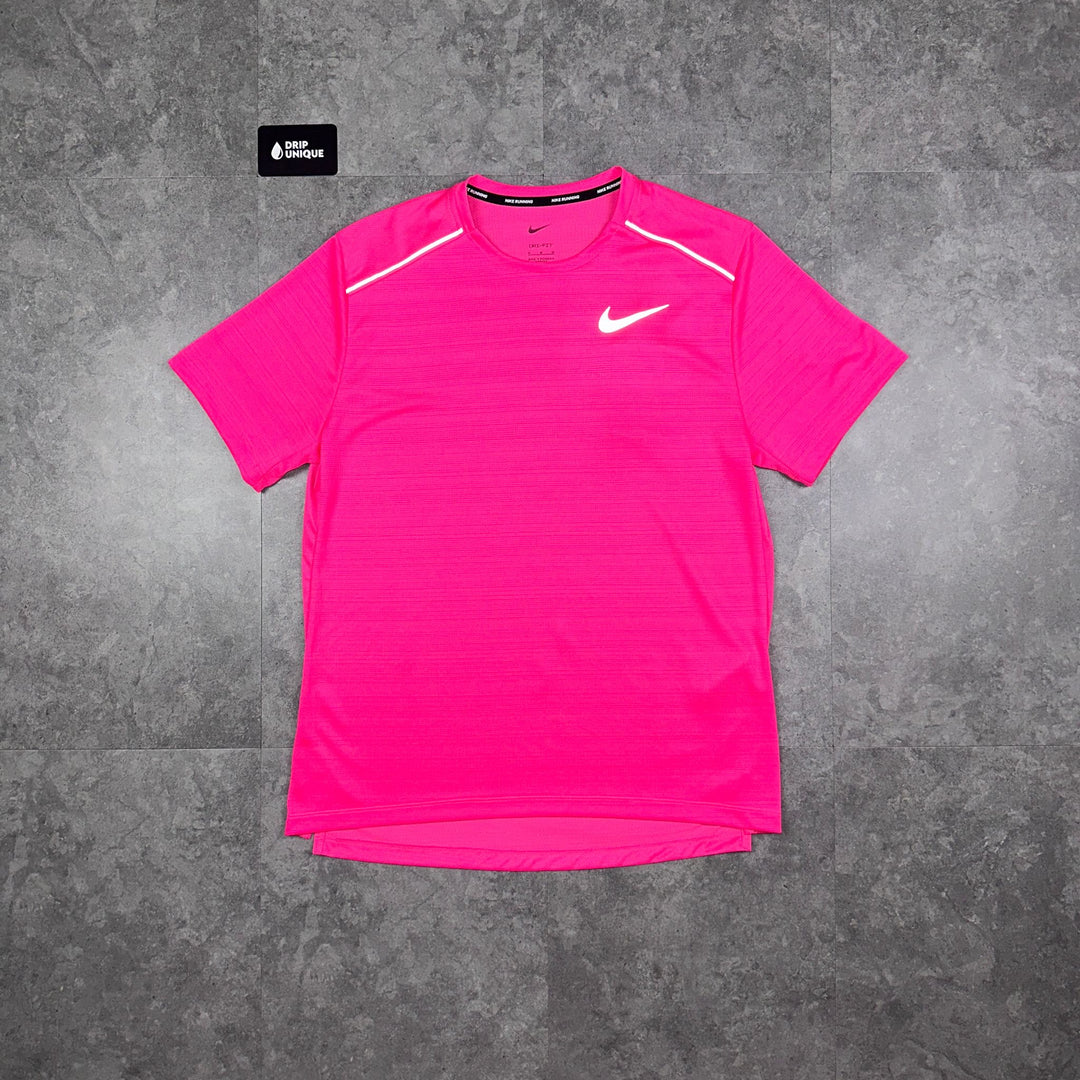Nike Miler T-Shirt Lazer Pink, Nike Miler Top, dripuniqueuk