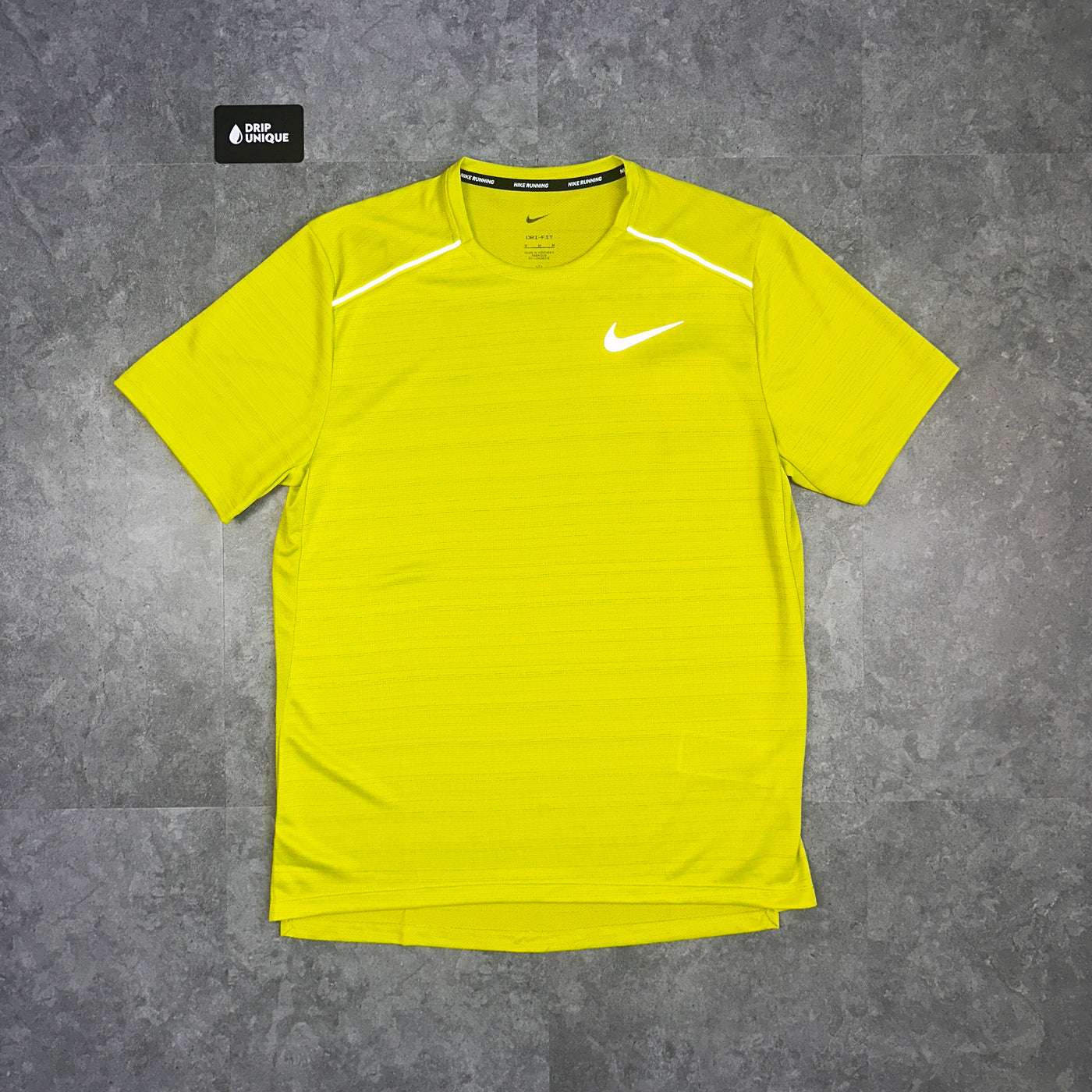 Lime green and grey nike shirt discount