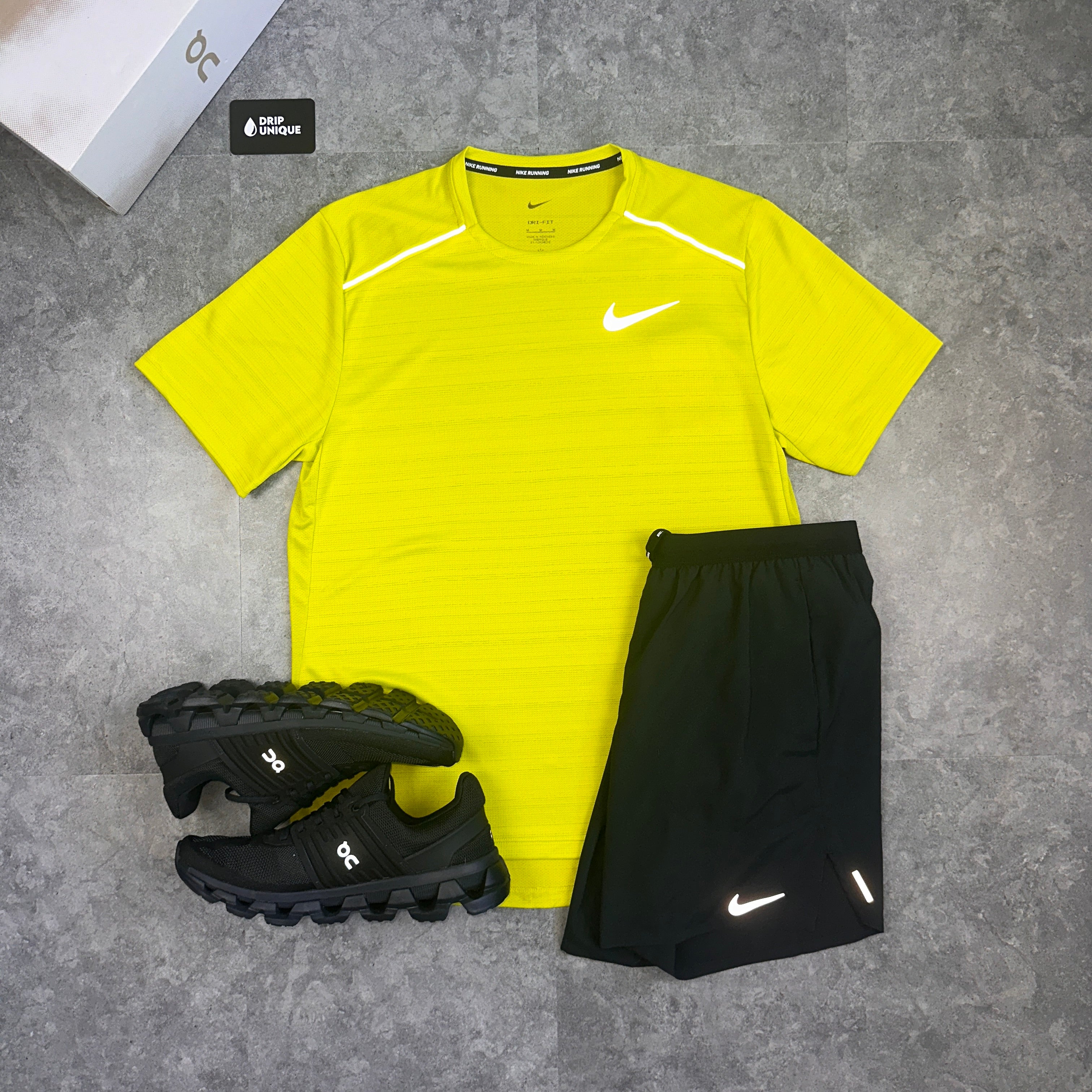 nike miler lime