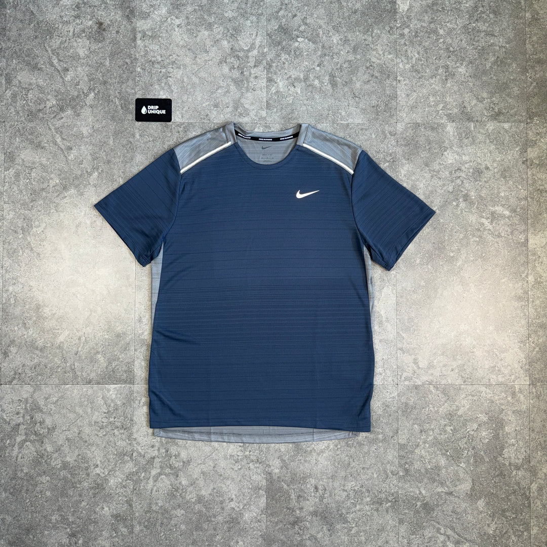 Nike Miler T-Shirt Navy / Grey, nike miler, dripuniqueuk