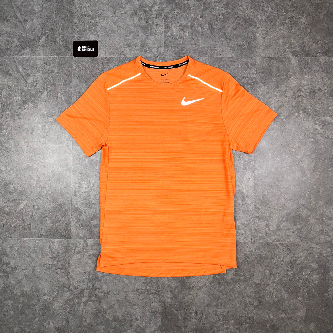 Nike Miler T-Shirt Orange Peel, Nike Miler Shirt, dripuniqueuk