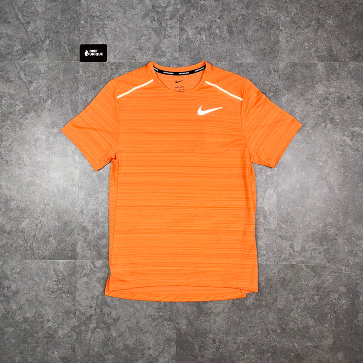 Nike Miler T-Shirt Orange Peel, Nike Miler Shirt, dripuniqueuk