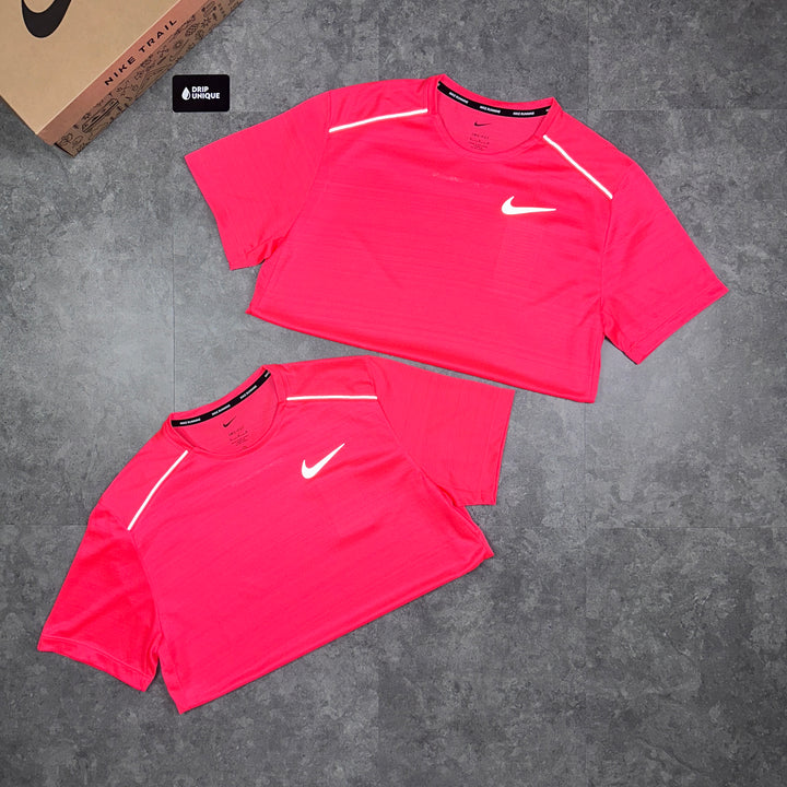 Nike Miler T-Shirt Punch Black Flex Stride Shorts Set