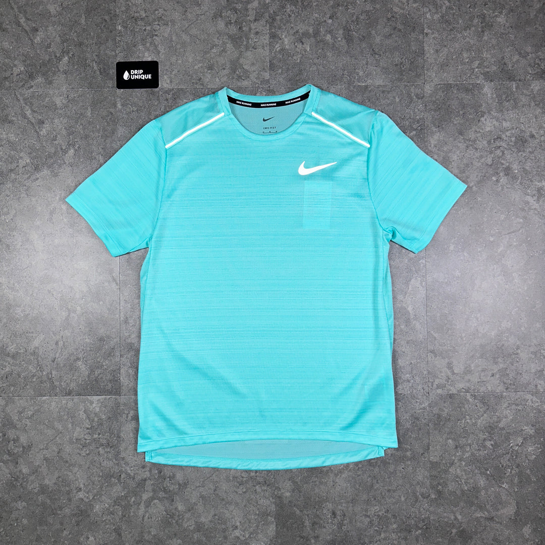 Nike Miler T-Shirt Turquoise, Nike Miler T Shirt, dripuniqueuk