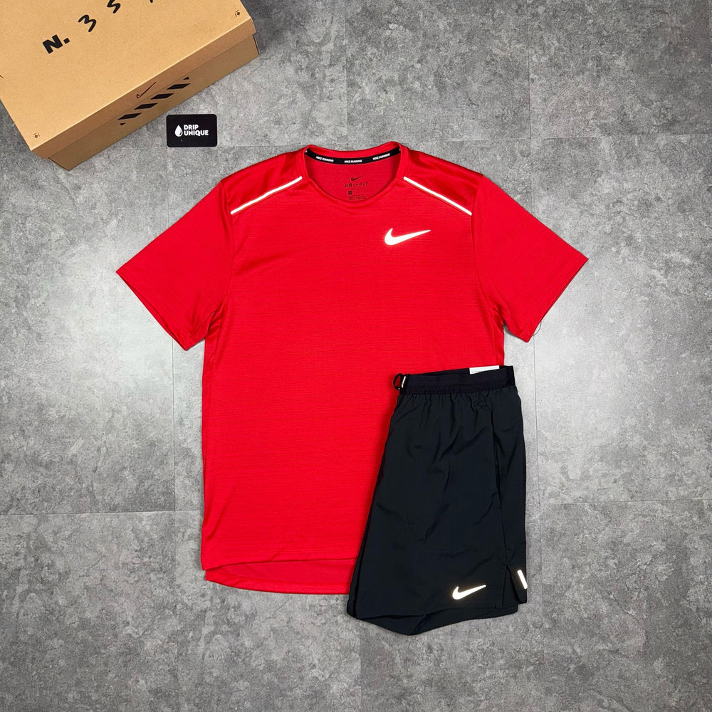 Nike Miler T-Shirt University Red, Nike Miler Set, dripuniqueuk