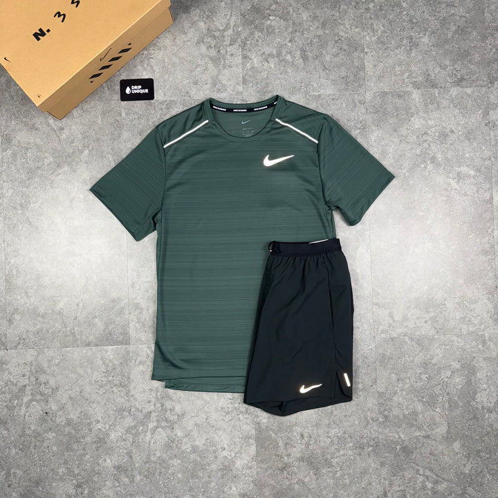 Nike Miler T-Shirt Vintage Green, Nike Miler Top, dripuniqueuk