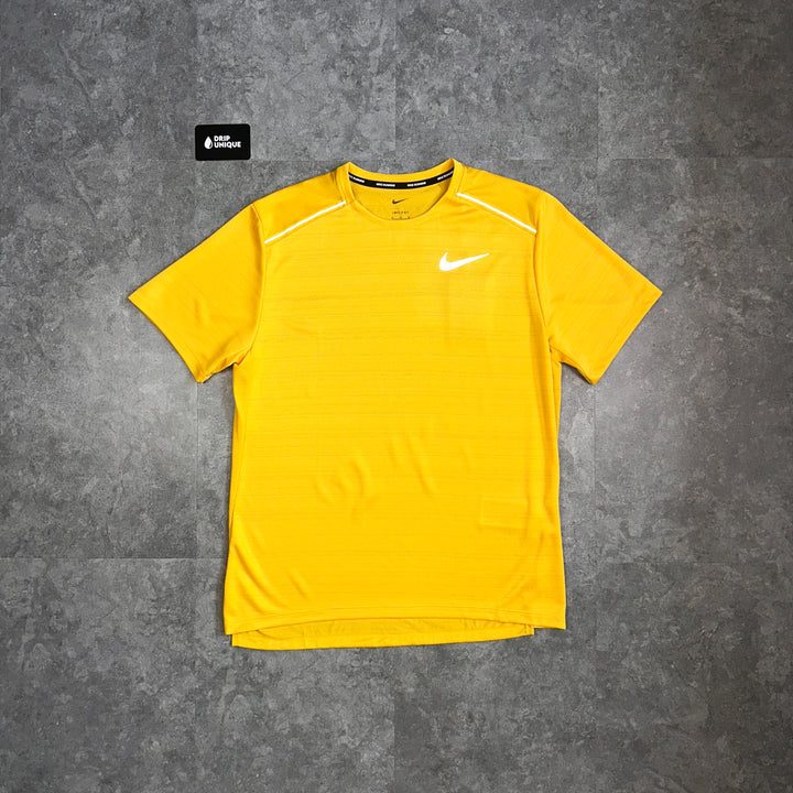 Nike Miler T-Shirt Yellow, Nike Miler T Shirt, dripuniqueuk
